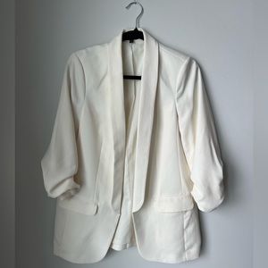 Express Boyfriend Blazer - Cream